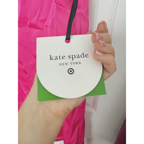 NWT Kate Spade Bows Mini Shift Dress Small Hot Pink 90s Coquette Feminine Glam - Picture 6 of 9